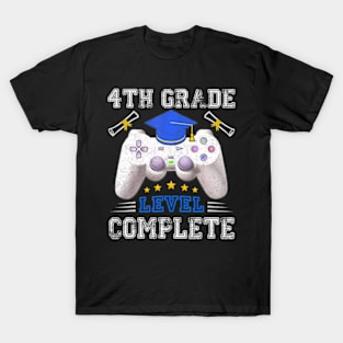 4th Grade Level Complete Gamer Class Of 2024 T-Shirt